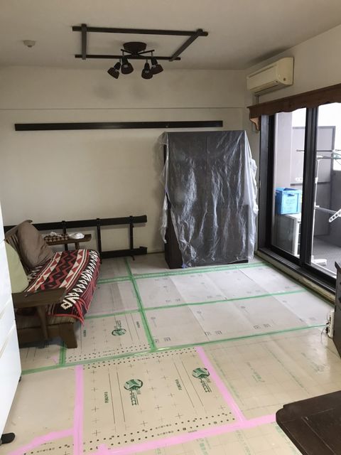 東大阪市にて内装リフォーム　M様邸　～天井・壁下地施工～